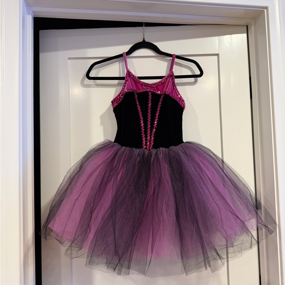 Pink and Black Kids Costume Dress